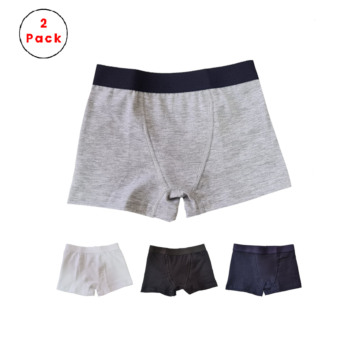 96 Cotton Elastane 4 Colored Boys Boxer ALSAMAH