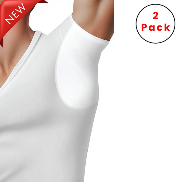 2-Pack , Protection against sweating V Neck Short Sleeve MEN