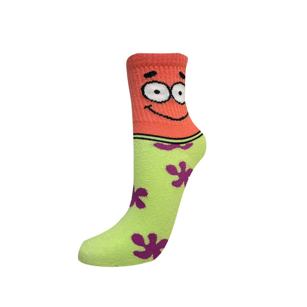 Short crew patterned funky socks