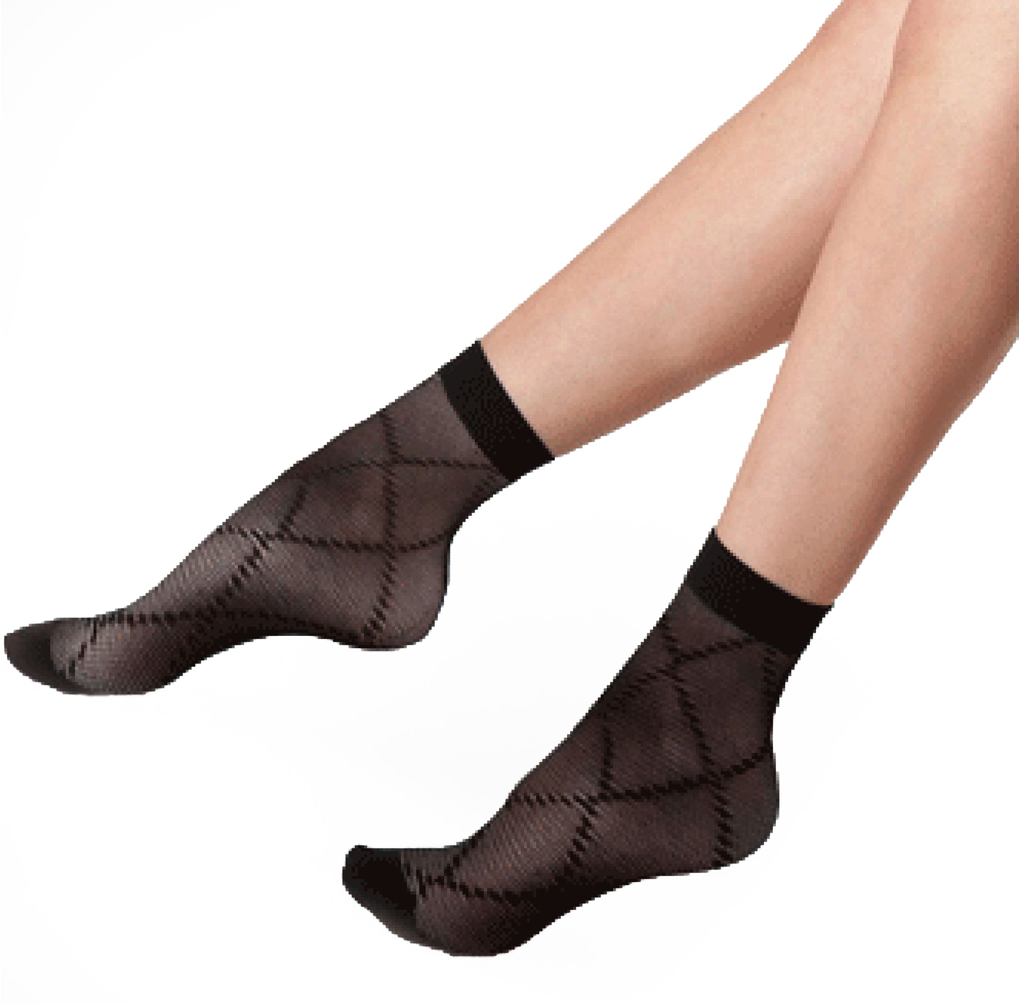 Fashion, Laryn Style, Opaque 65 Den Patterned Socks