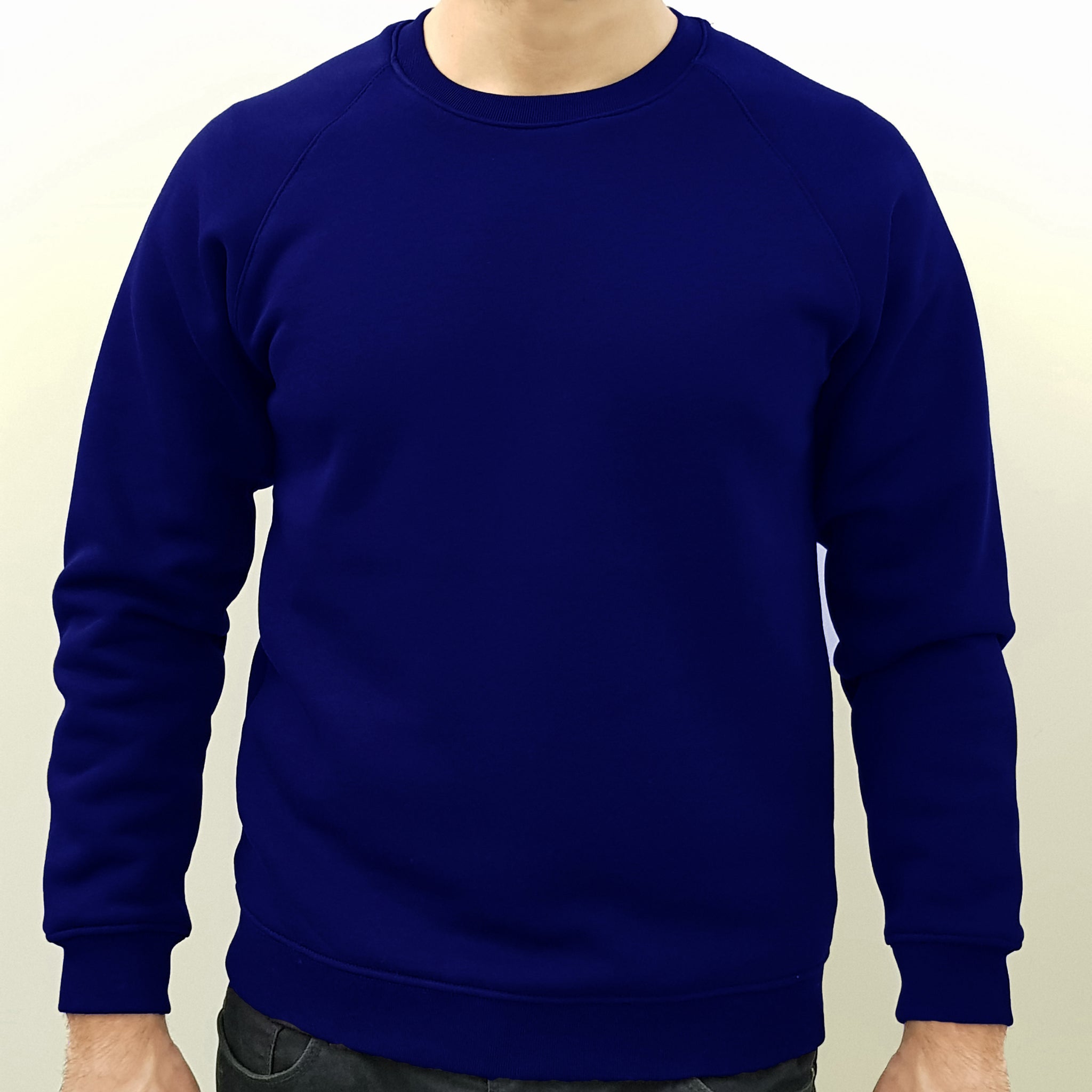 Long sleeve cotton fleece sweater