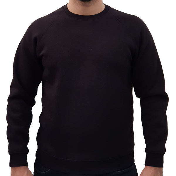 Long sleeve cotton fleece sweater