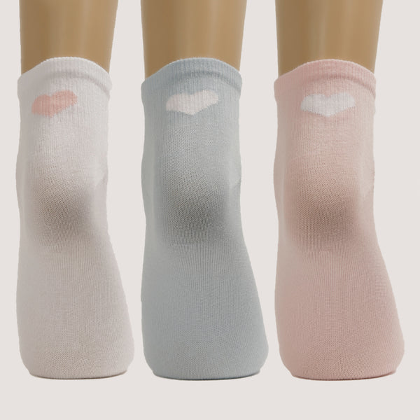 3-Pack Women ankle Patterned Sport Cotton socks
