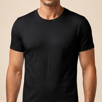 Men's Colored Crew-Neck Cotton Undershirt