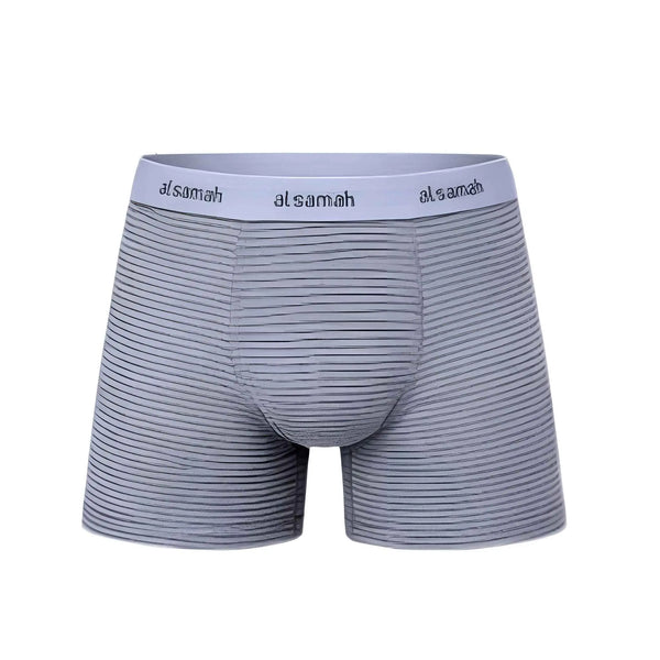 95% Cotton 5% Elastane Men's striped short boxer
