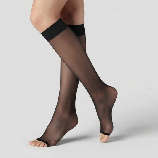 Ultra Sheer 15 Den, Silk Reflections, Sandal Foot KneeHigh