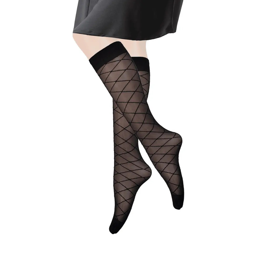 كلسات قصيرة عصرية موديل نت شفافة 20 دن مرسمة