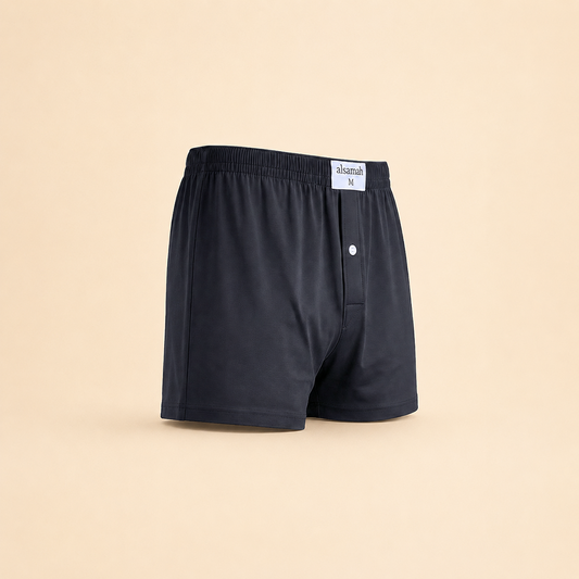 2-Pack Men's Solid Button-Fly Cotton Shorts