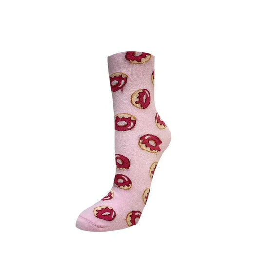 Short crew patterned funky socks
