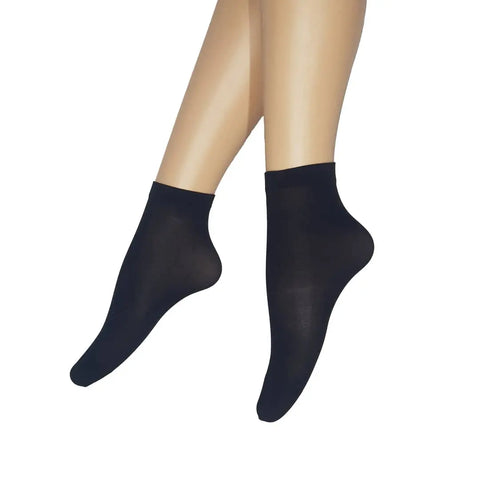 2-Pack Opaque 40 Den, Matt look Reinforced Toe Socks