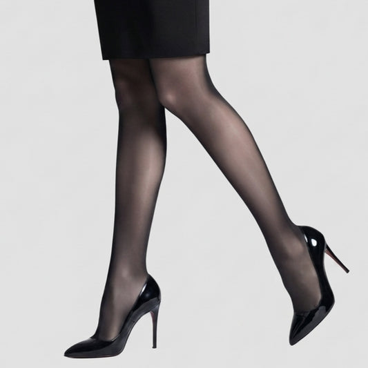Women's Leen Velvet Touch Microfiber Pantyhose 20 Den - With Reinforced Toe