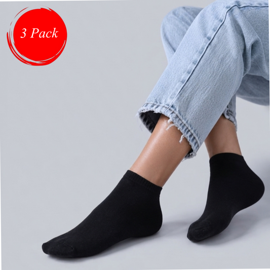 3-Pack Women Ankle Simple, Sport Cotton socks(وسط)