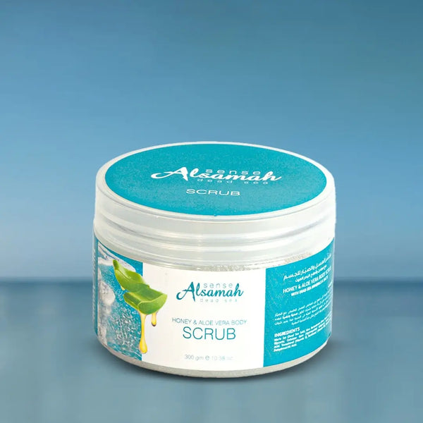 مقشر للجسم بخلاصة العسل والصبار واملاح البحر الميت