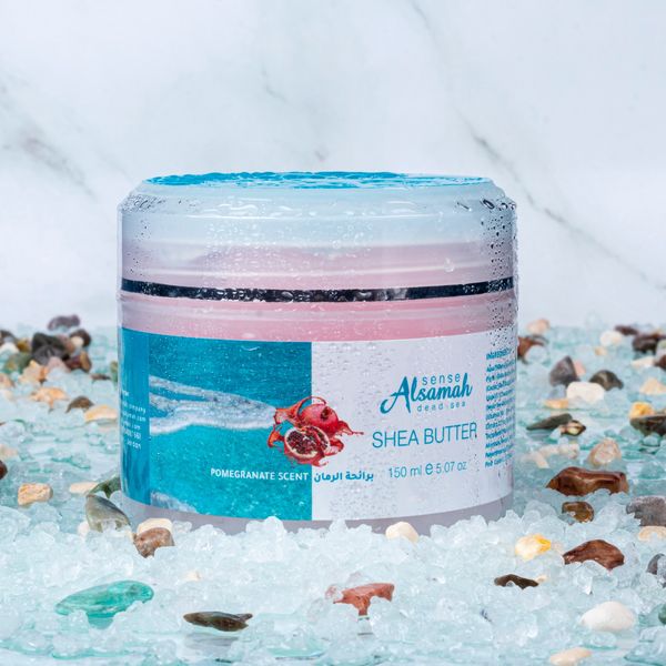 Shea Body Butter with Dead Sea Minerals & Salts Pomegranate Scent