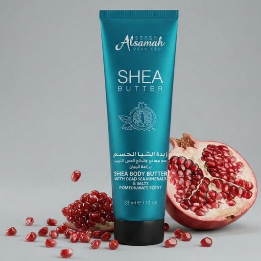 Shea Body Butter Tube -pomegranate Scent with Dead Sea Minerals