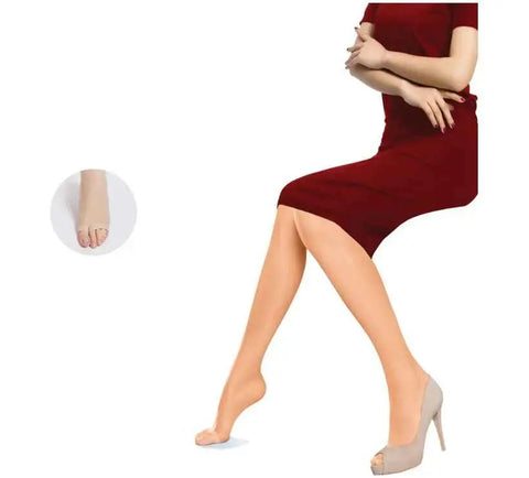 Semi Sheer 20 Den, Matt Soft Silk Reflections Soft-Control Top, Sandal Foot Pantyhose