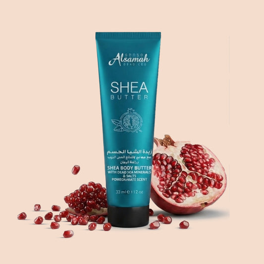 Shea Body Butter Tube -pomegranate Scent with Dead Sea Minerals