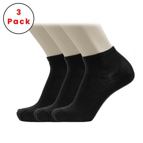 3-Pack Men Ankle Simple Sport Cotton socks(وسط)