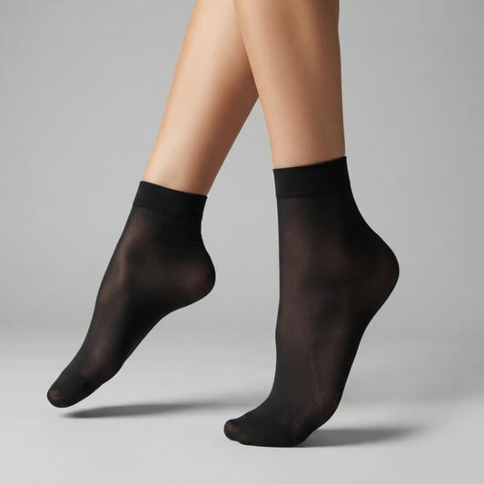 2-Pack Opaque 40 Den, Matt look Reinforced Toe Socks
