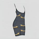 Open Breast Boxer Corset With Long-Traoser Leg T4410