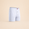 2-Pack Men's Striped Button-Fly Cotton Shorts