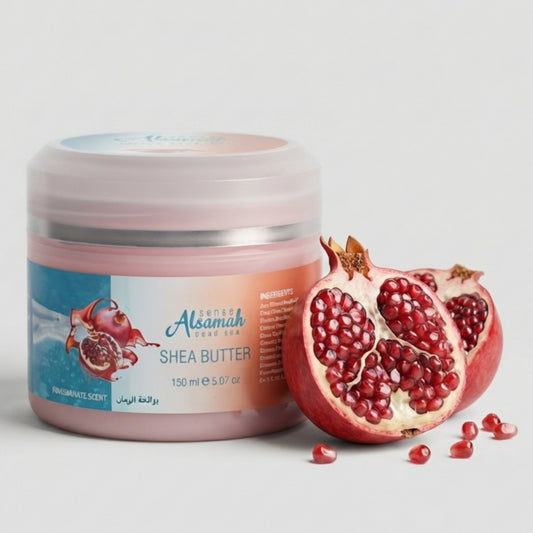 Shea Body Butter with Dead Sea Minerals & Salts Pomegranate Scent