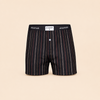 2-Pack Men's Striped Button-Fly Cotton Shorts