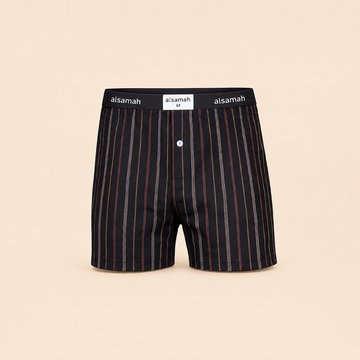 2-Pack Men's Striped Button-Fly Cotton Shorts