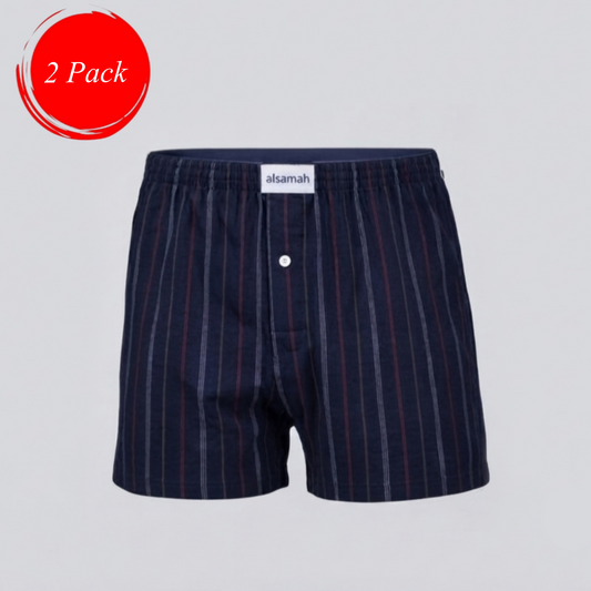 2-Pack 100% Cotton Men's Striped short