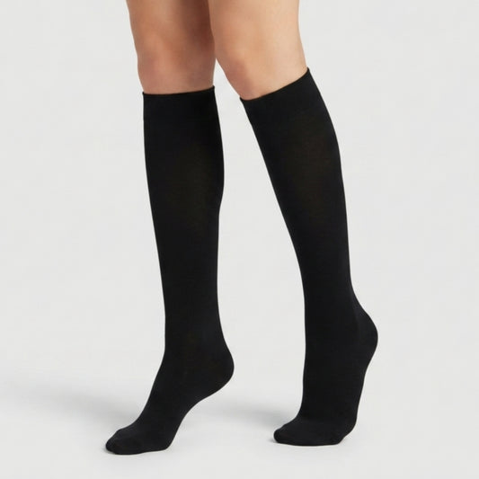 Leen 80 Den, Velvet Touch Control Top, Reinforced Toe Kneehigh