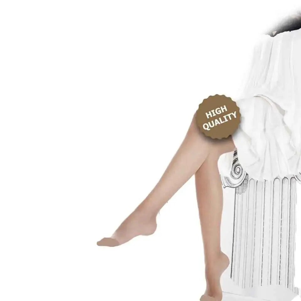 كولون نسائي مرن شفاف 8 دن و بأصبع قدم مقوى سهل التحكم بمنطقة الخصر العلوية