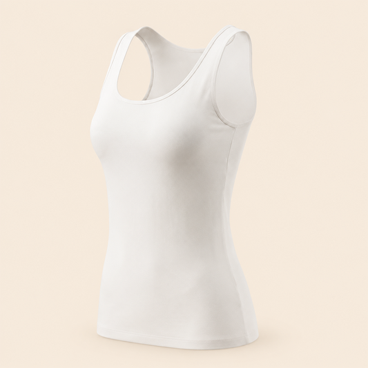 Women's Cotton-Lycra Wide-Strap Camisole 4442