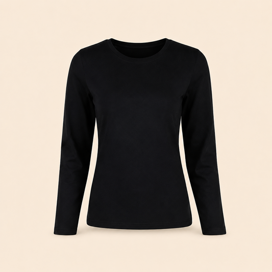 Women's Cotton-Lycra Long-Sleeve Top 4443