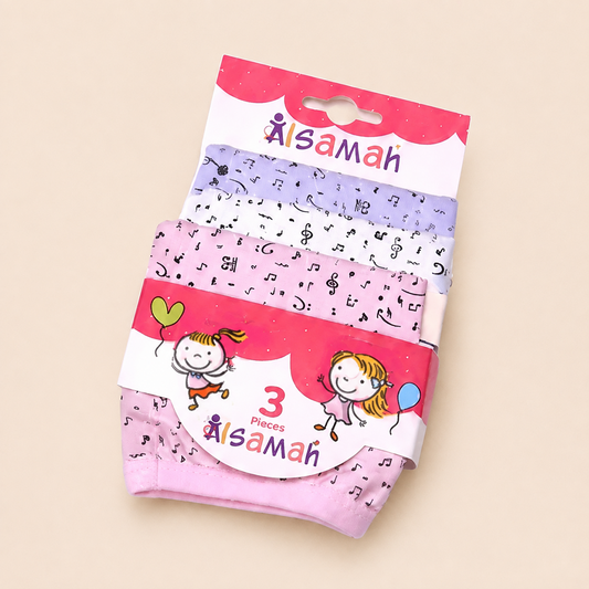 3- pack Girls' Printed Cotton Shorts