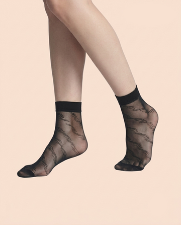 Fashion, media Style, Ultra Sheer 20 Den Patterned Socks