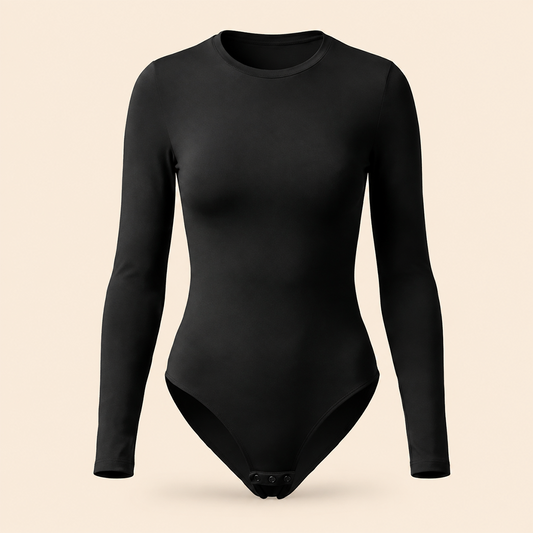 Seamless Long-Sleeve Brief Bodysuit – 3315