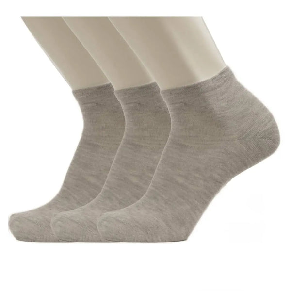 3-Pack Men Ankle Simple Sport Cotton socks(وسط)