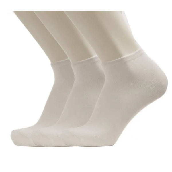 3-Pack Men Ankle Simple Sport Cotton socks(وسط)