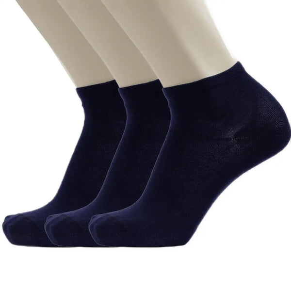 3-Pack Men Ankle Simple Sport Cotton socks(وسط)