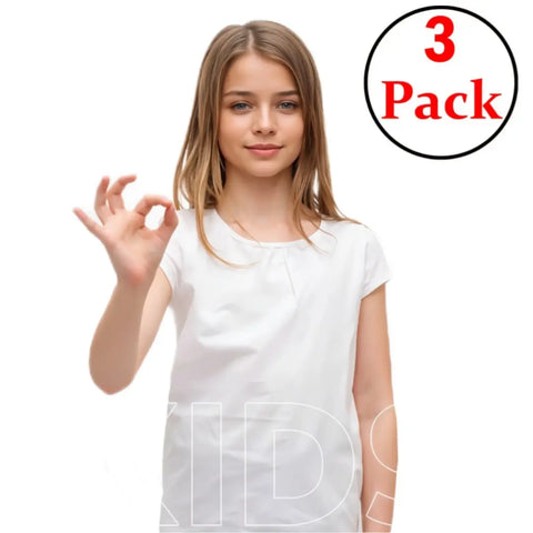 100% Cotton Girls' Half Sleeve Undershirt