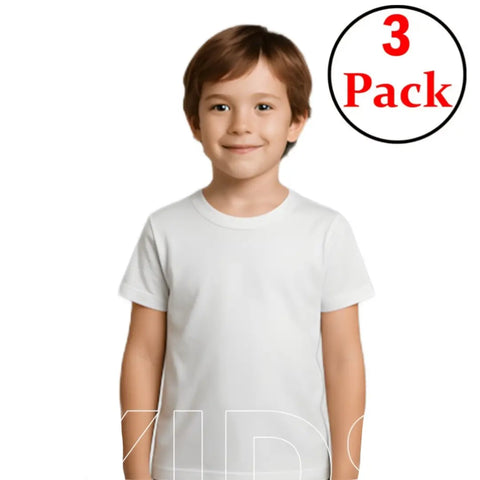 100% Cotton Boys' Crewneck Undershirt