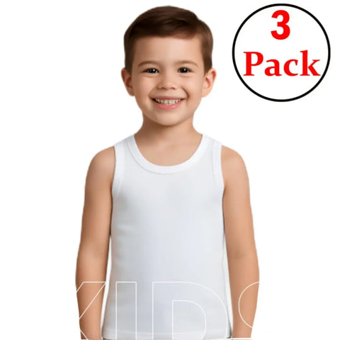 100% Cotton Boy's Tank Top