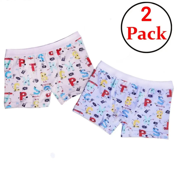 96% Cotton  Elastane 4% Printed Boys Boxer