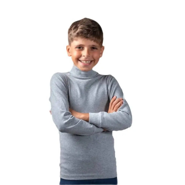 Boy's Rib Hi-Neck T-Shirt