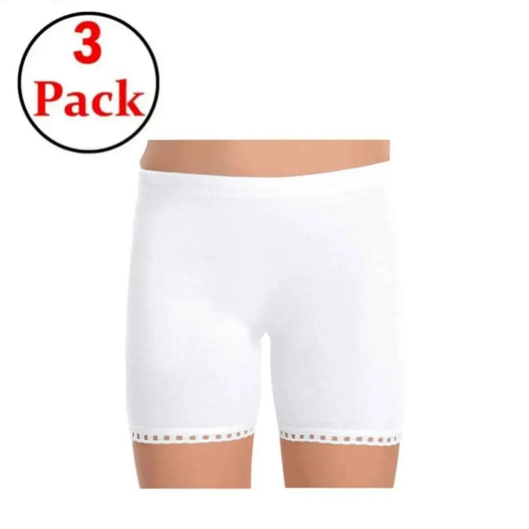 100% Cotton Rib Girls' Dantel Boxer Briefs