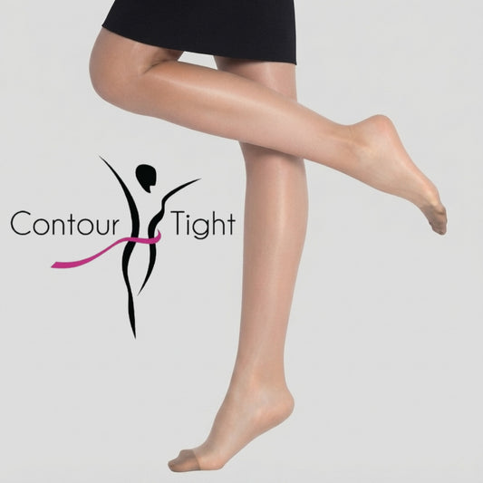 Contour Effect Ultra Sheer 15 Den, Silk Reflections Full-Control Top, Reinforced Toe Pantyhose.