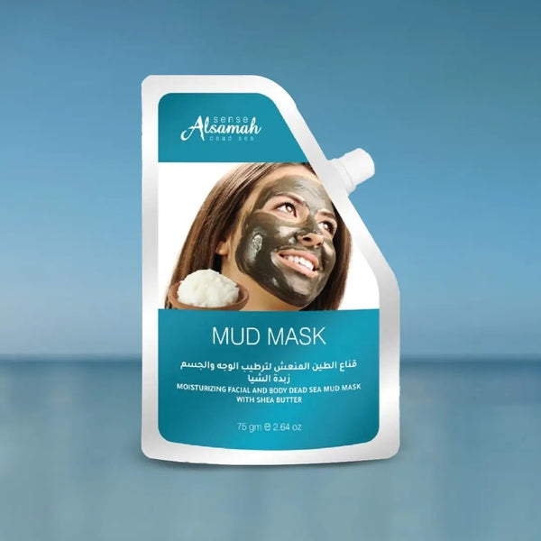 قناع الطين المرطب بخلاصة زبدة الشيا