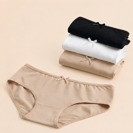 Women's Mid-Rise Cotton Briefs – Solid Pack