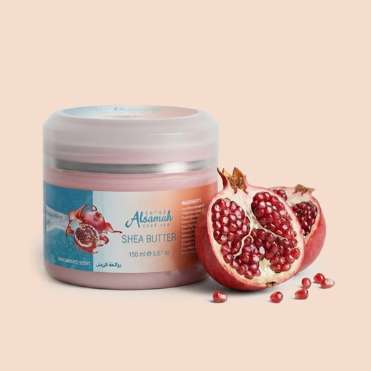 Shea Body Butter with Dead Sea Minerals & Salts Pomegranate Scent