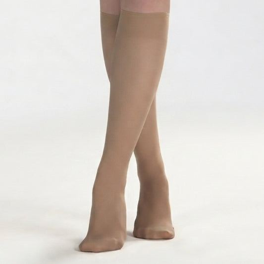 Crepe 40Den, Velvet Touch, Reinforced Toe KneeHigh